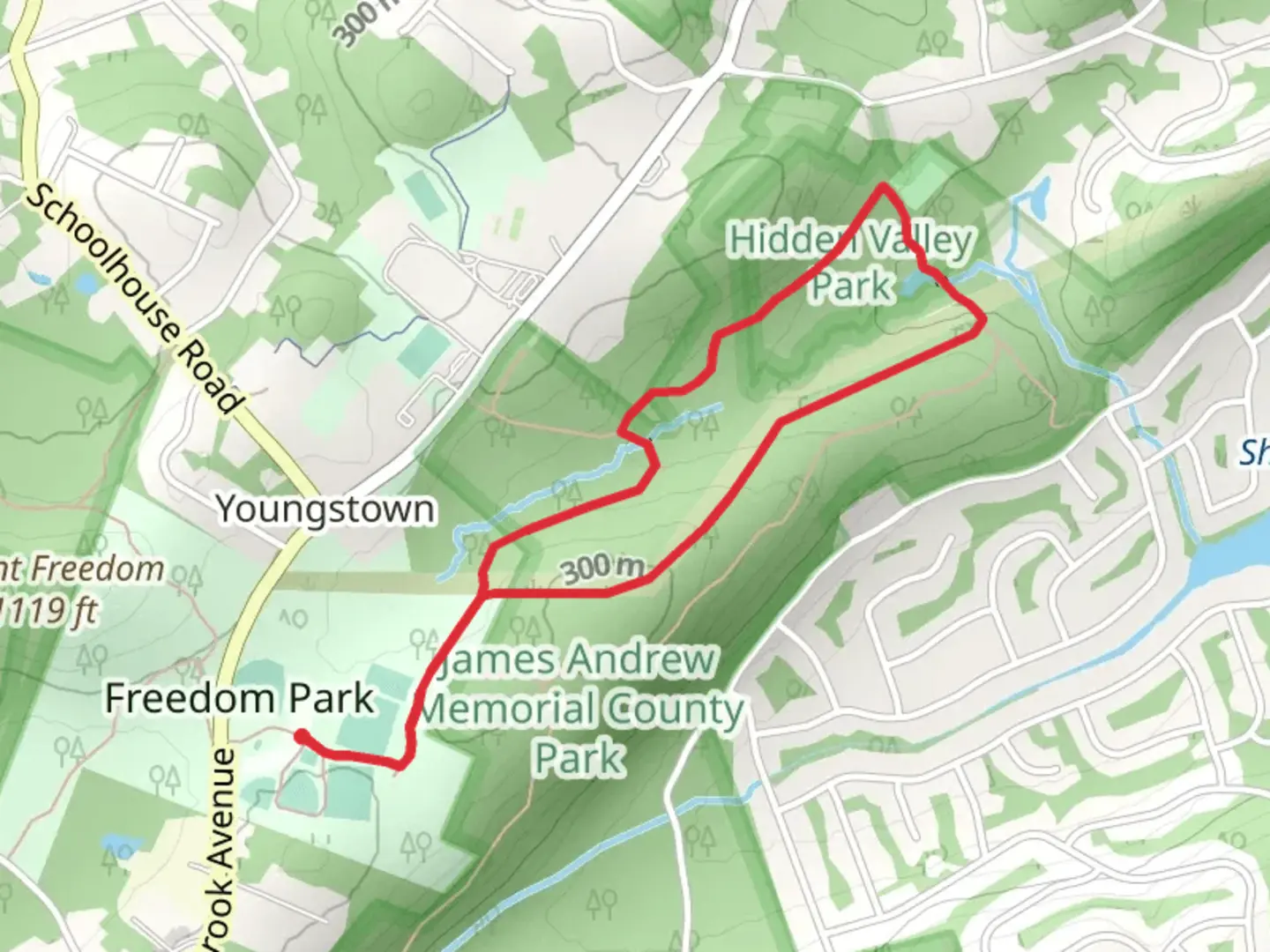 An image depicting the trail Randolph and Ted's Pond Loop Trail and its surrounding area.