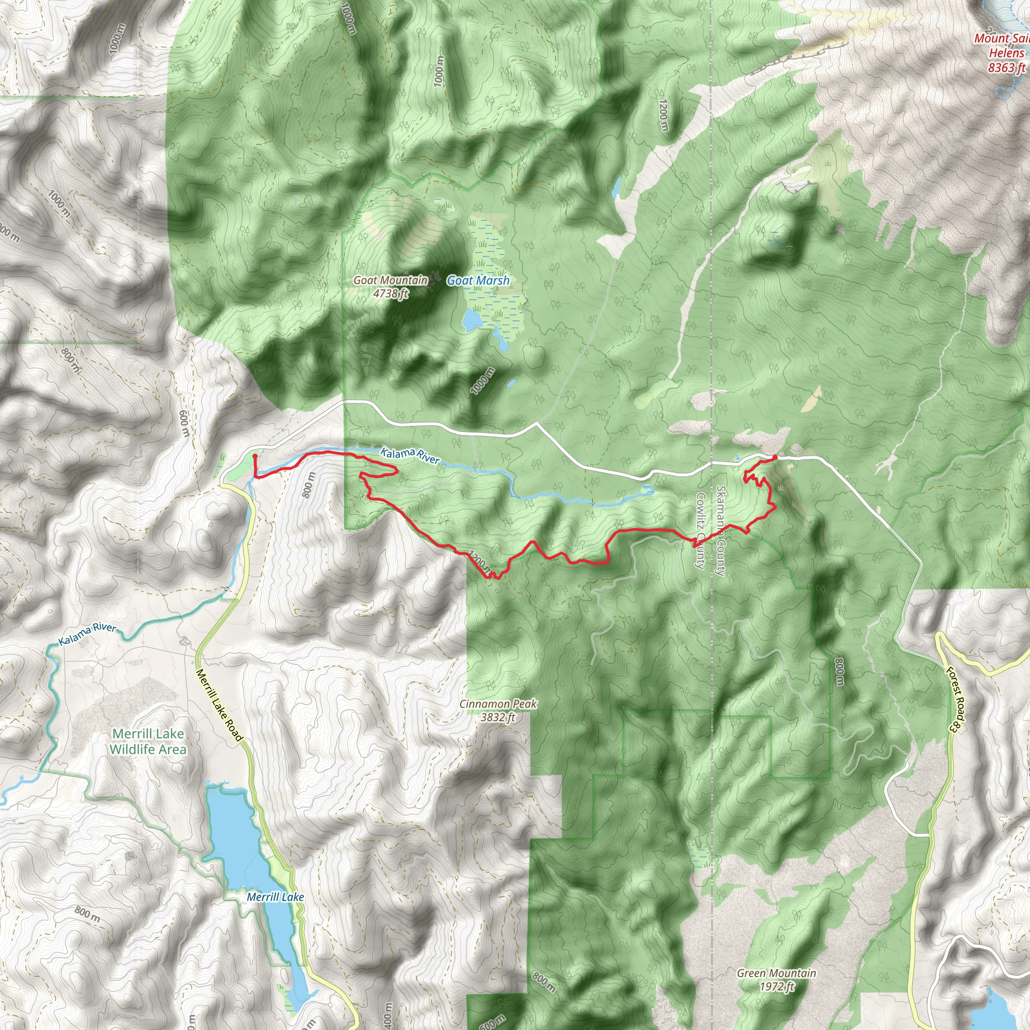 Cinnamon Trail mobile static map