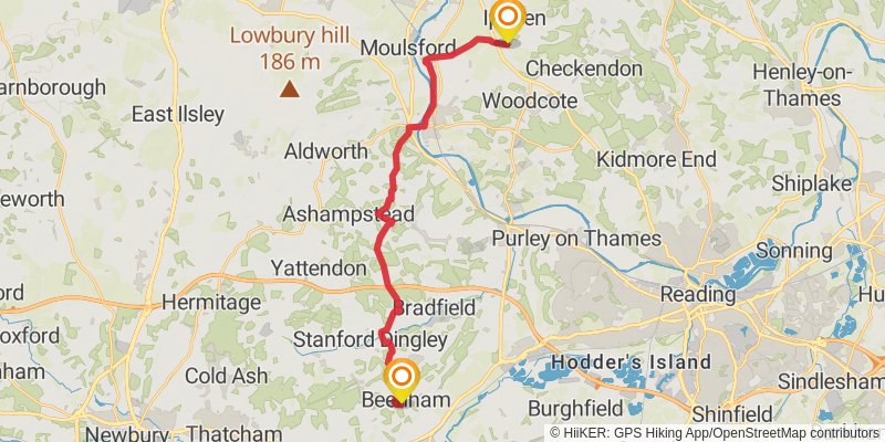 Thames Valley Loop Walk stage 7 Map