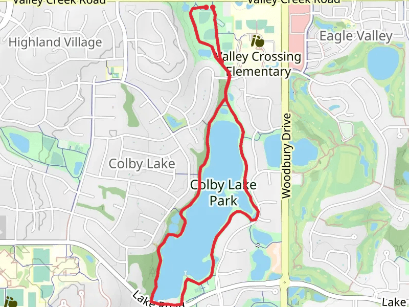 Colby Lake Park Loop