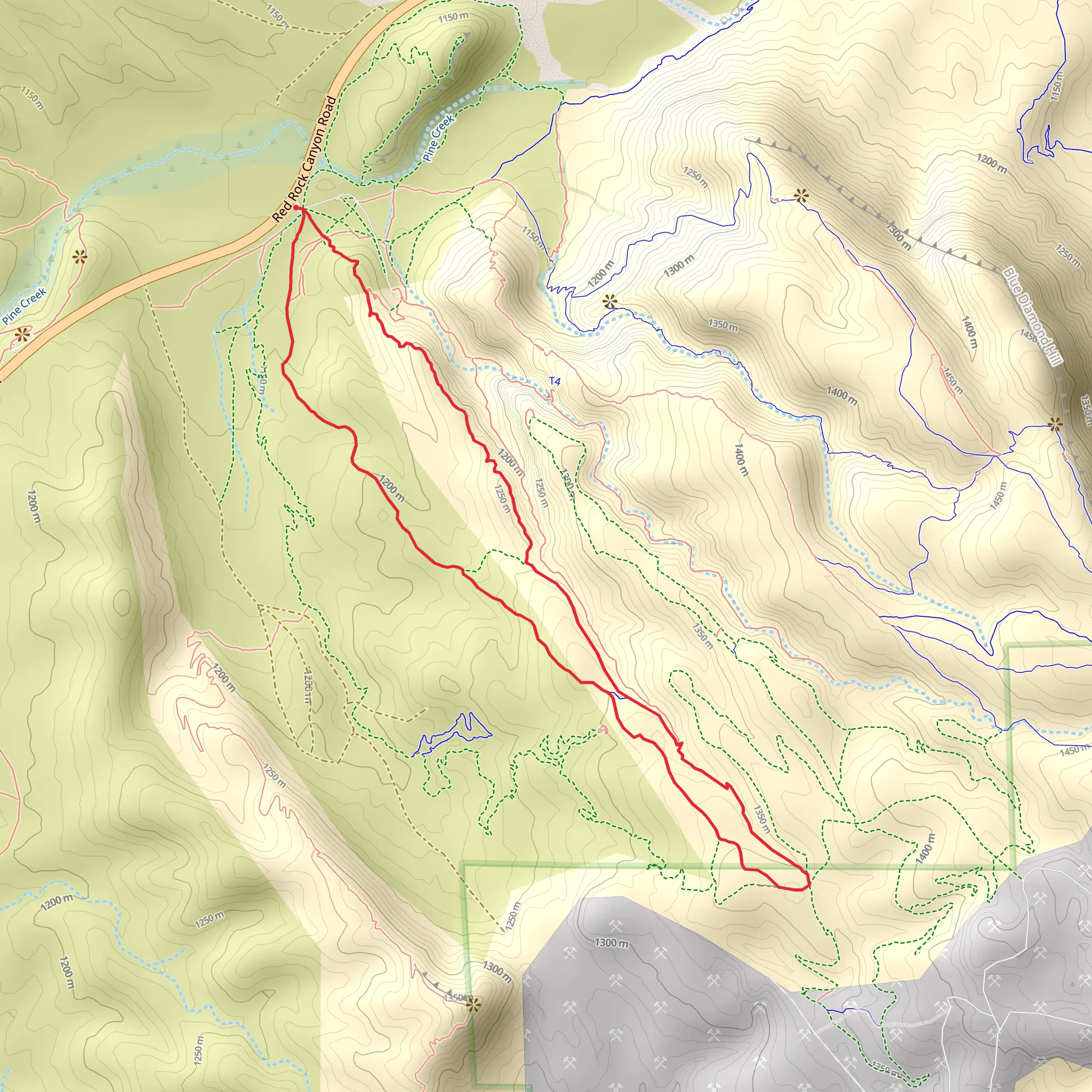 Rock Garden - Fossil Canyon - Cat N the Hat - Bunny Loop mobile static map
