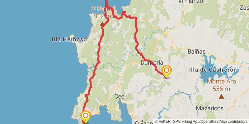 Via de la Plata alt 8 Map