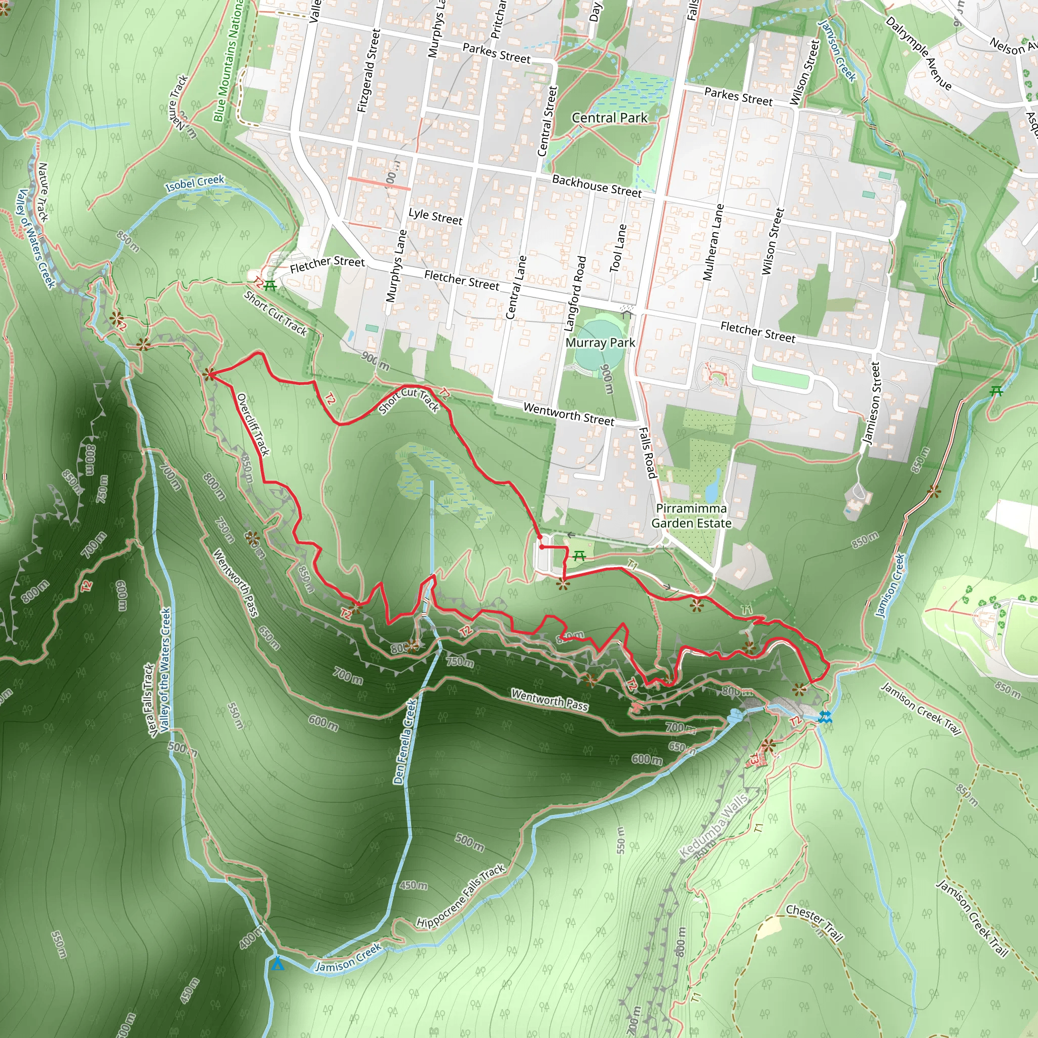 Overcliff - Undercliff Track mobile static map