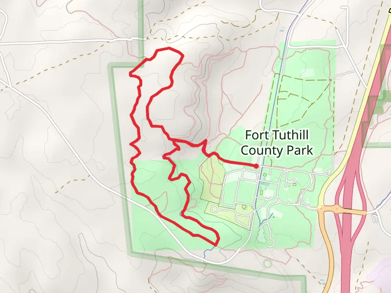 Soldier and Bridge Loop mobile static map