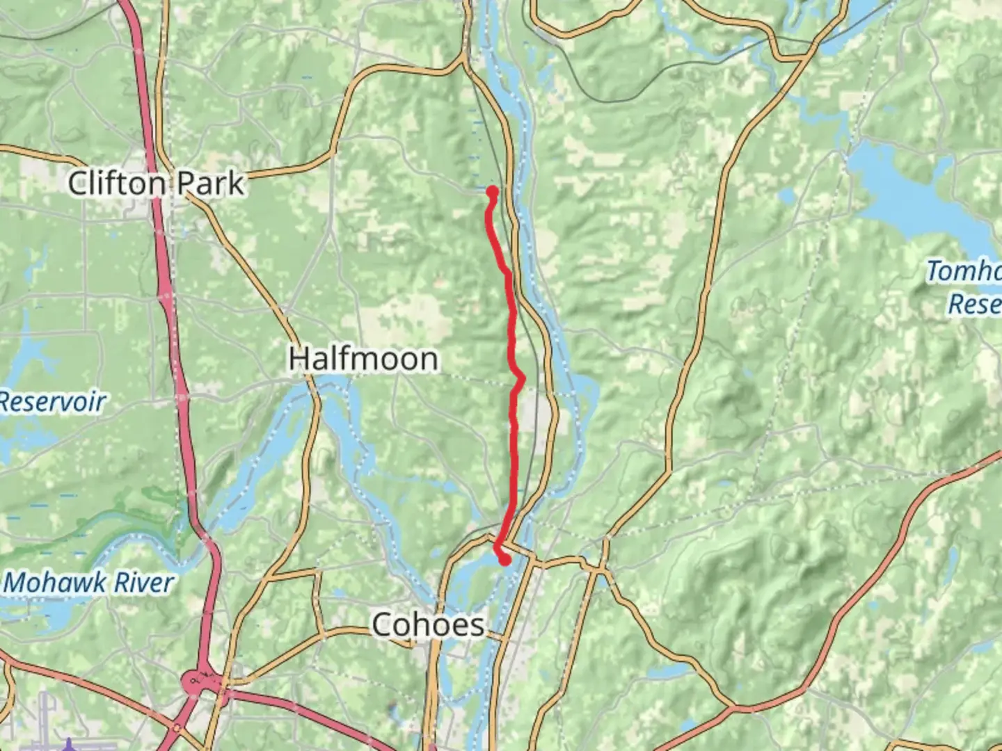 An image depicting the trail Old Champlain Canal Trail and its surrounding area.