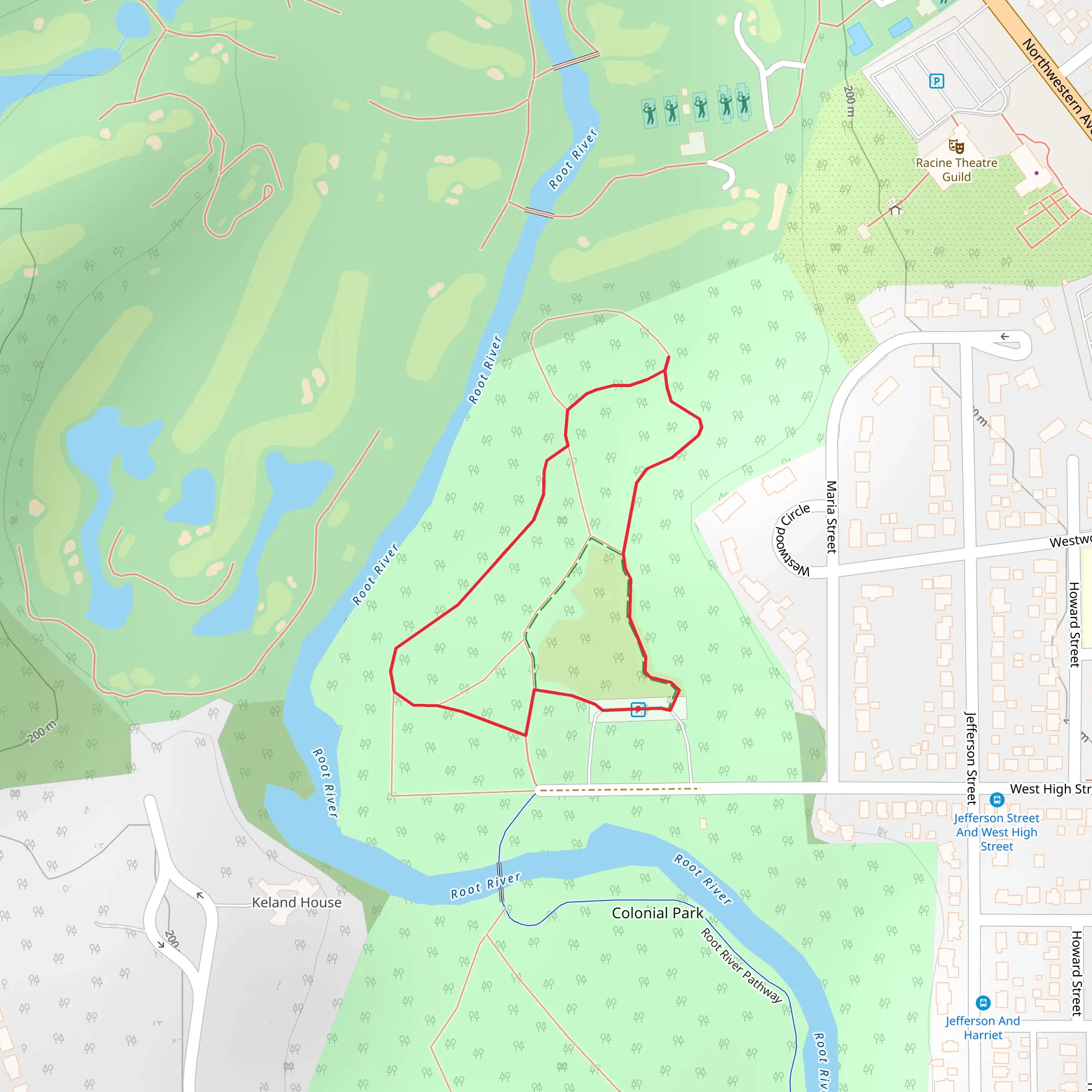 West High Street Loop mobile static map