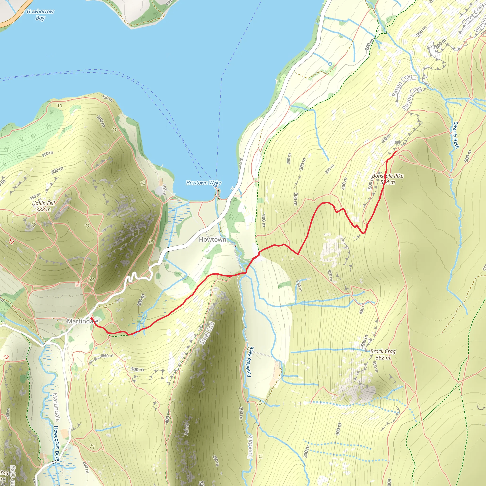 Bonscale Pike mobile static map