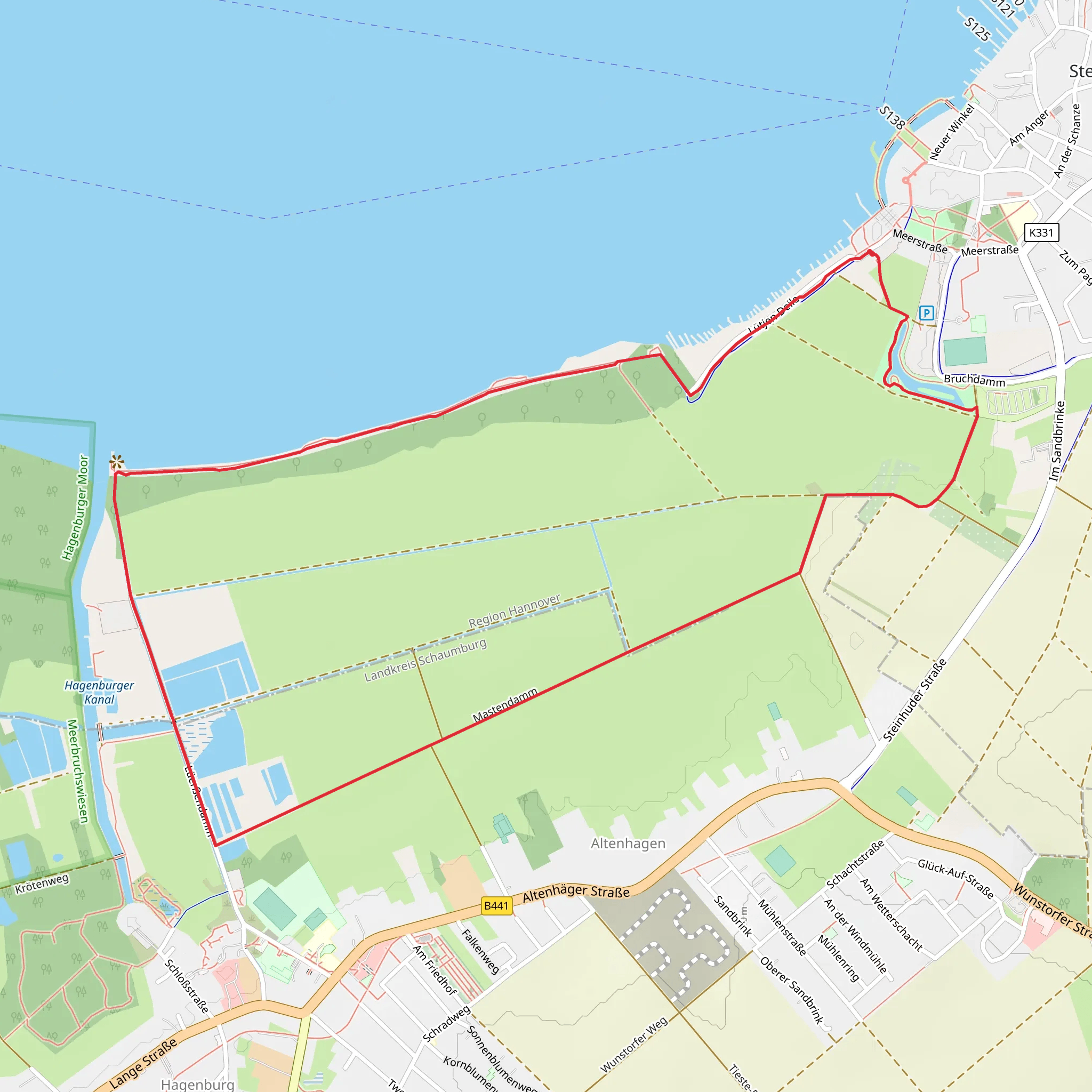 Mastendamm Loop mobile static map