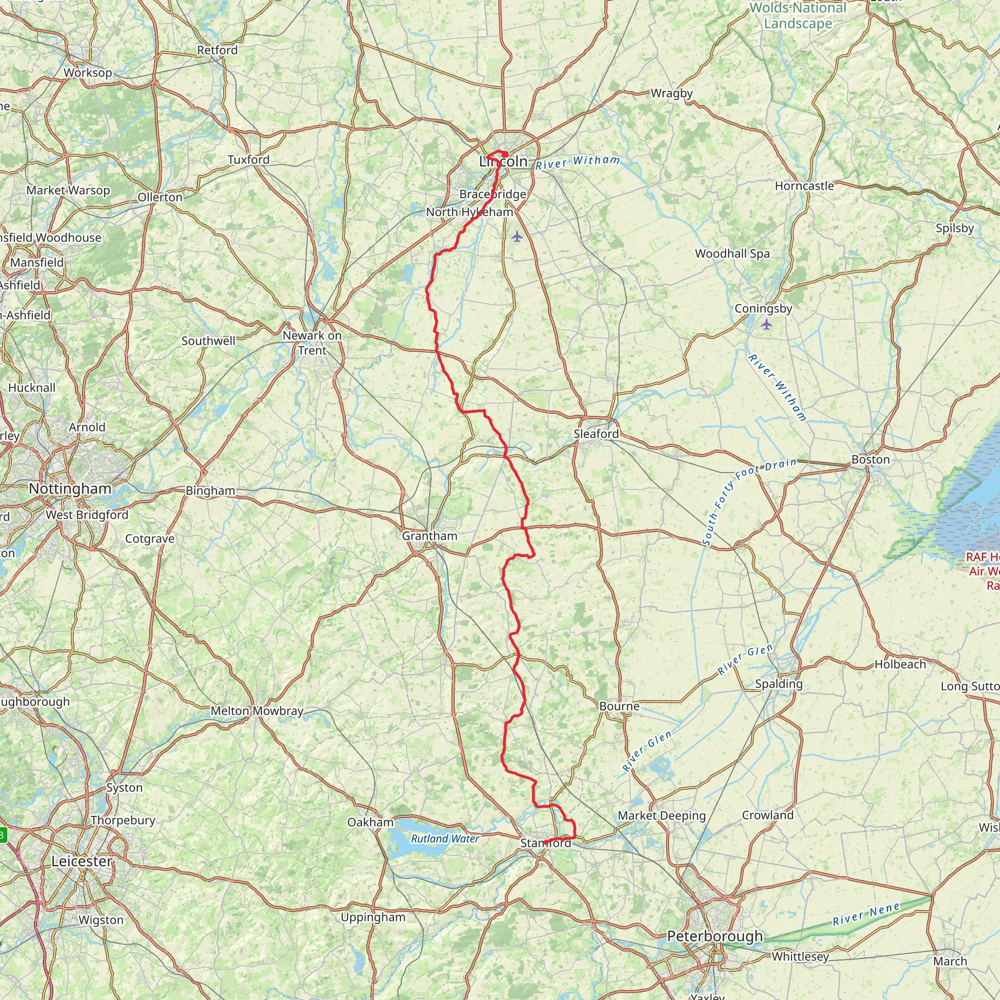 Danelaw Way mobile static map