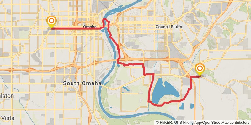 American Discovery Trail North Route stage 165 Map