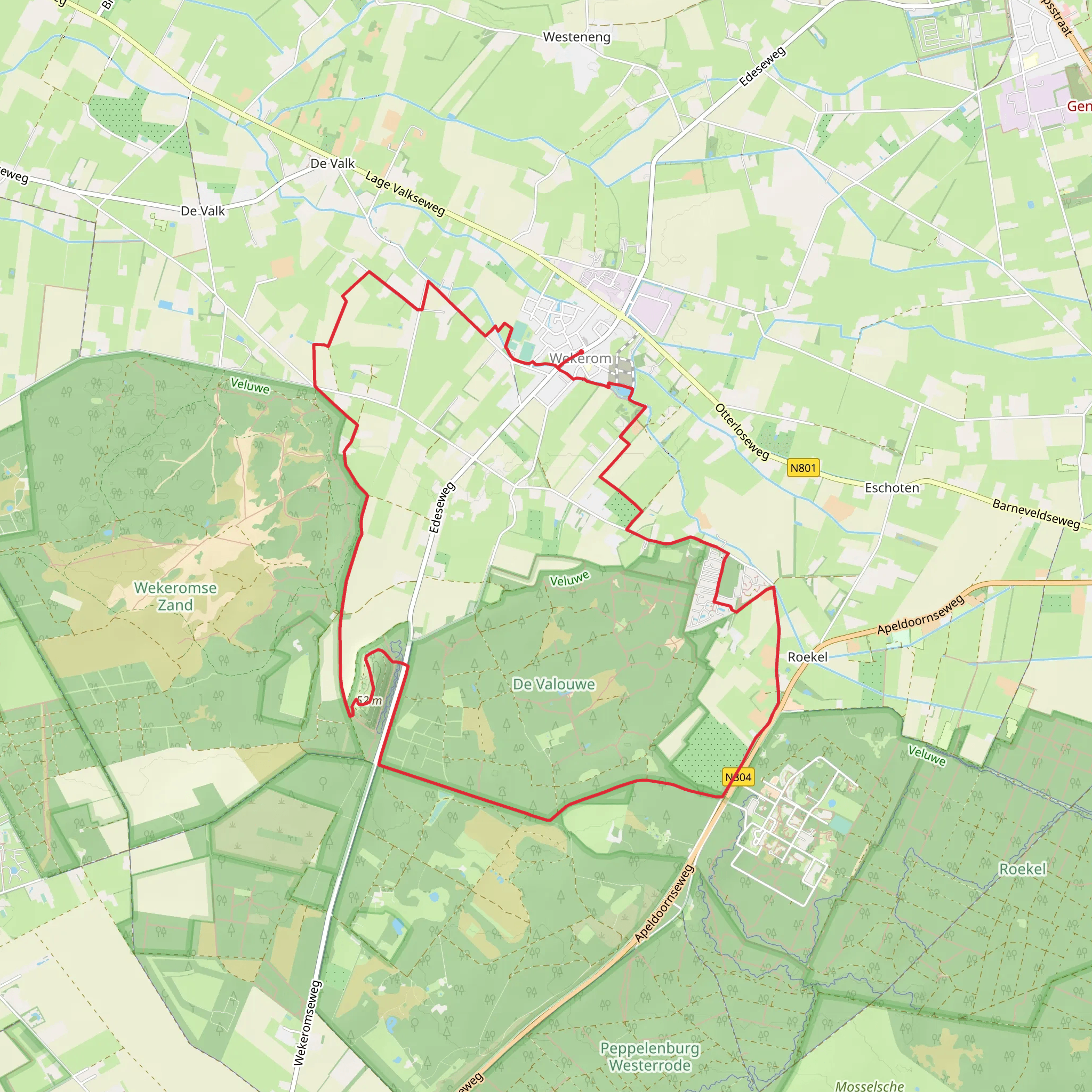 Edese Weg and Beeken Bultpad Loop mobile static map
