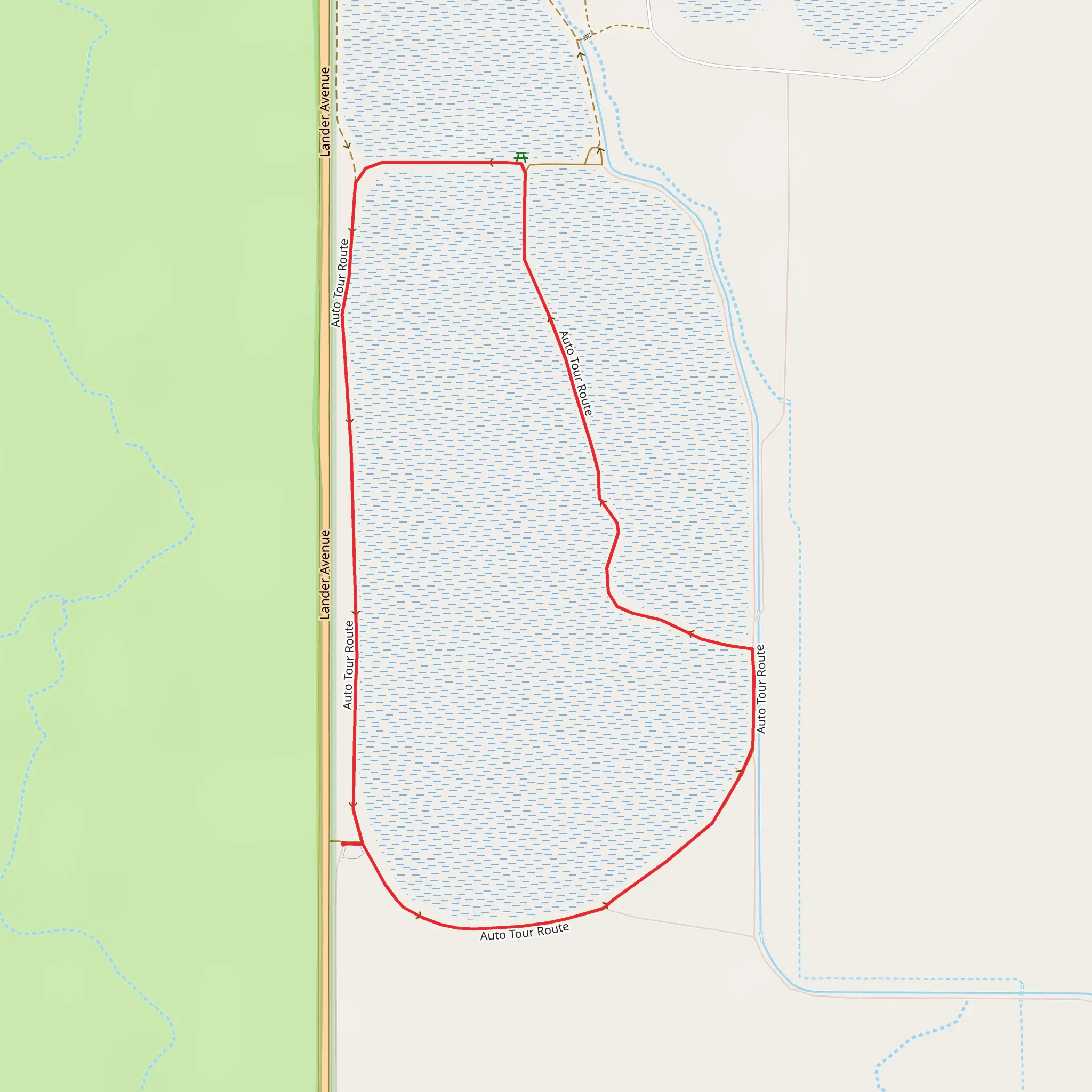 Auto Tour Route Loop mobile static map