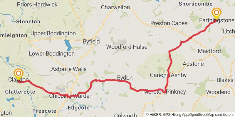 Boston to Abbotsbury via Macmillan Way stage 9 Map