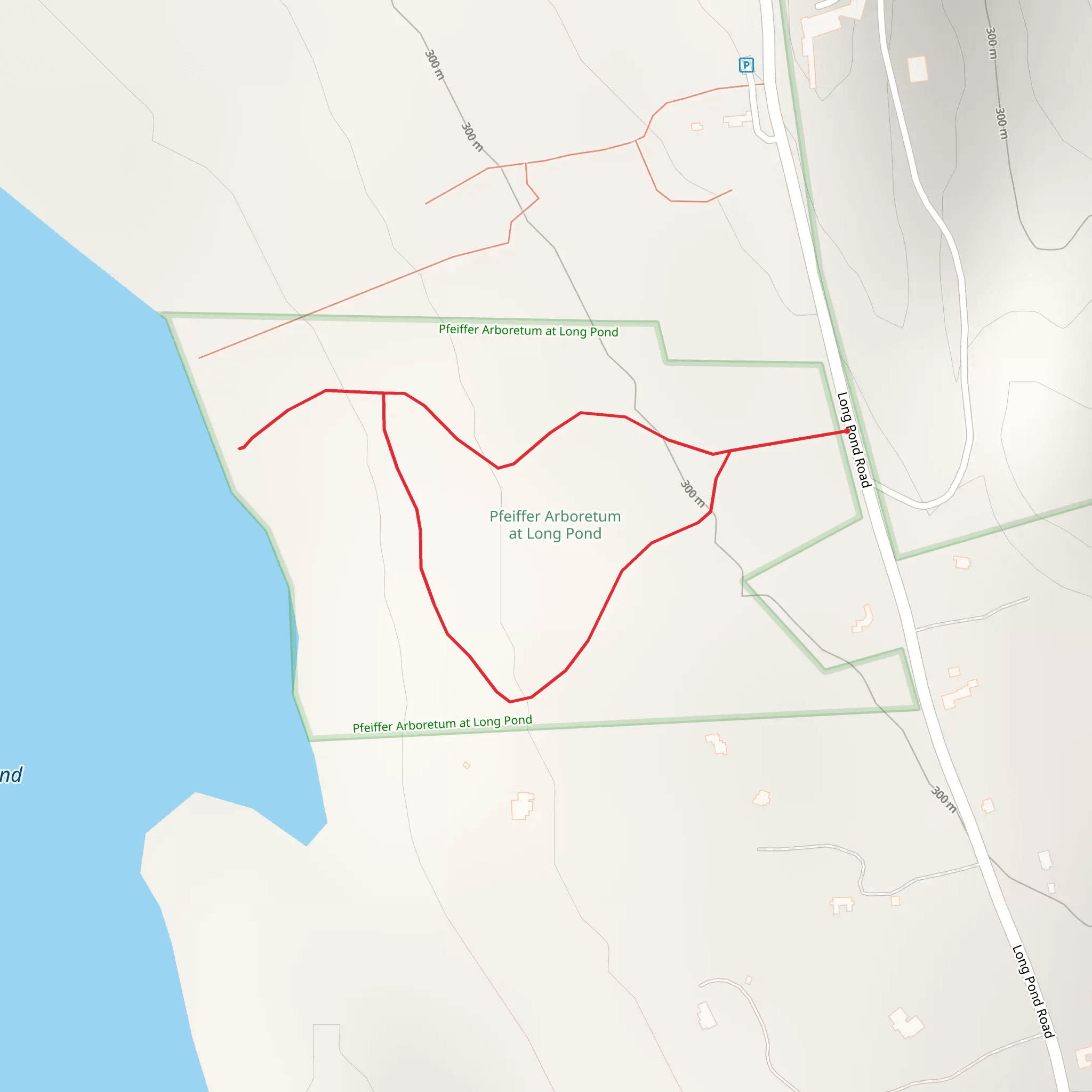 Pfeiffer Arboretum Trail mobile static map