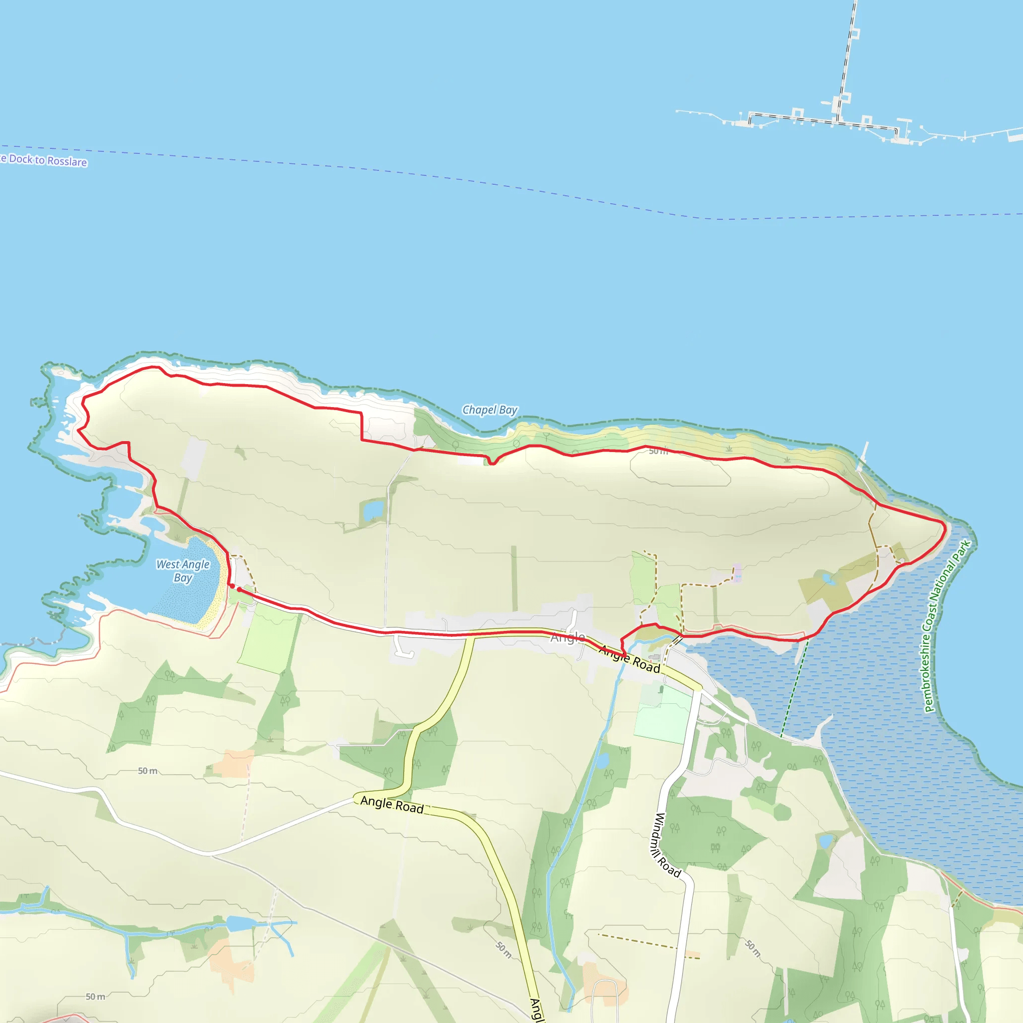 Angle Trail mobile static map