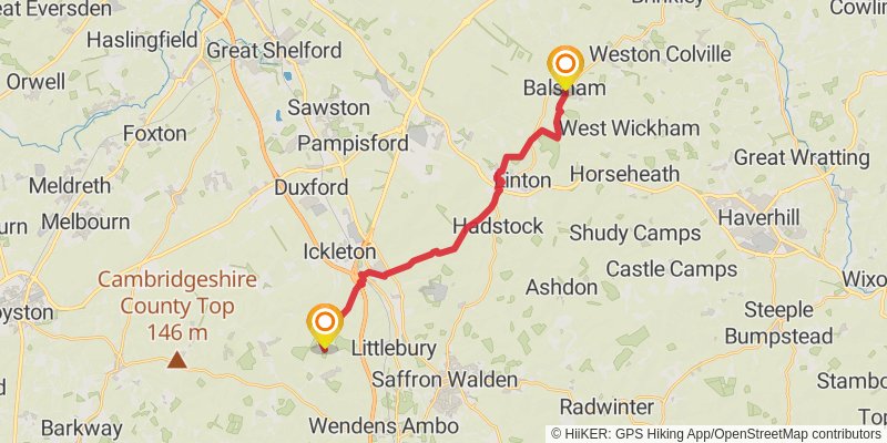 Greater Ridgeway Trail stage 23 Map