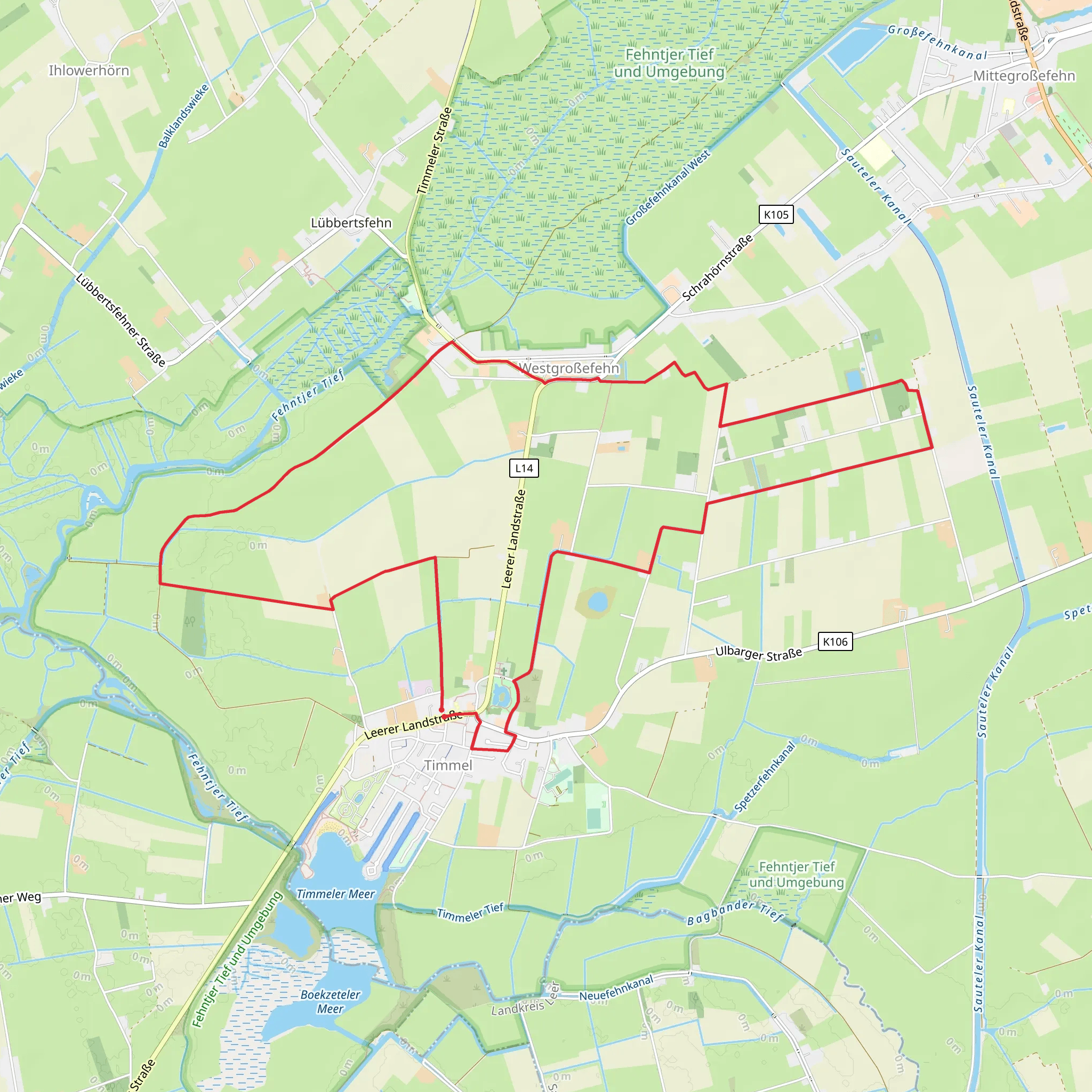 Jubilaeumsweg Timmel mobile static map