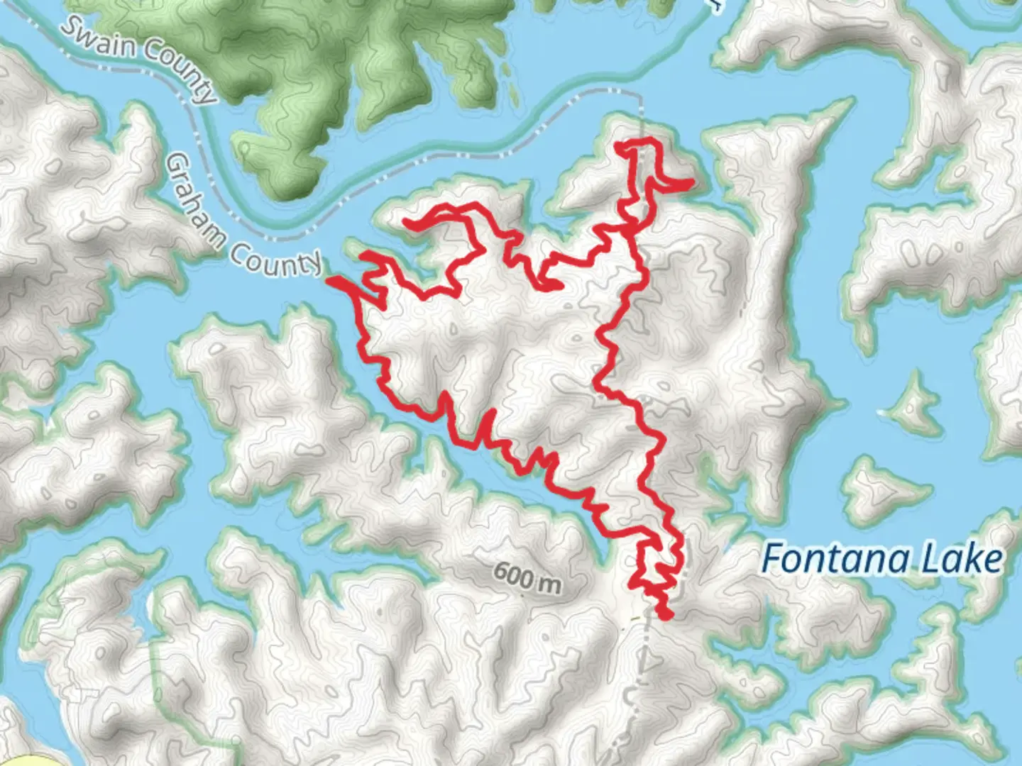 An image depicting the trail Tsali Left Loop Trail and its surrounding area.