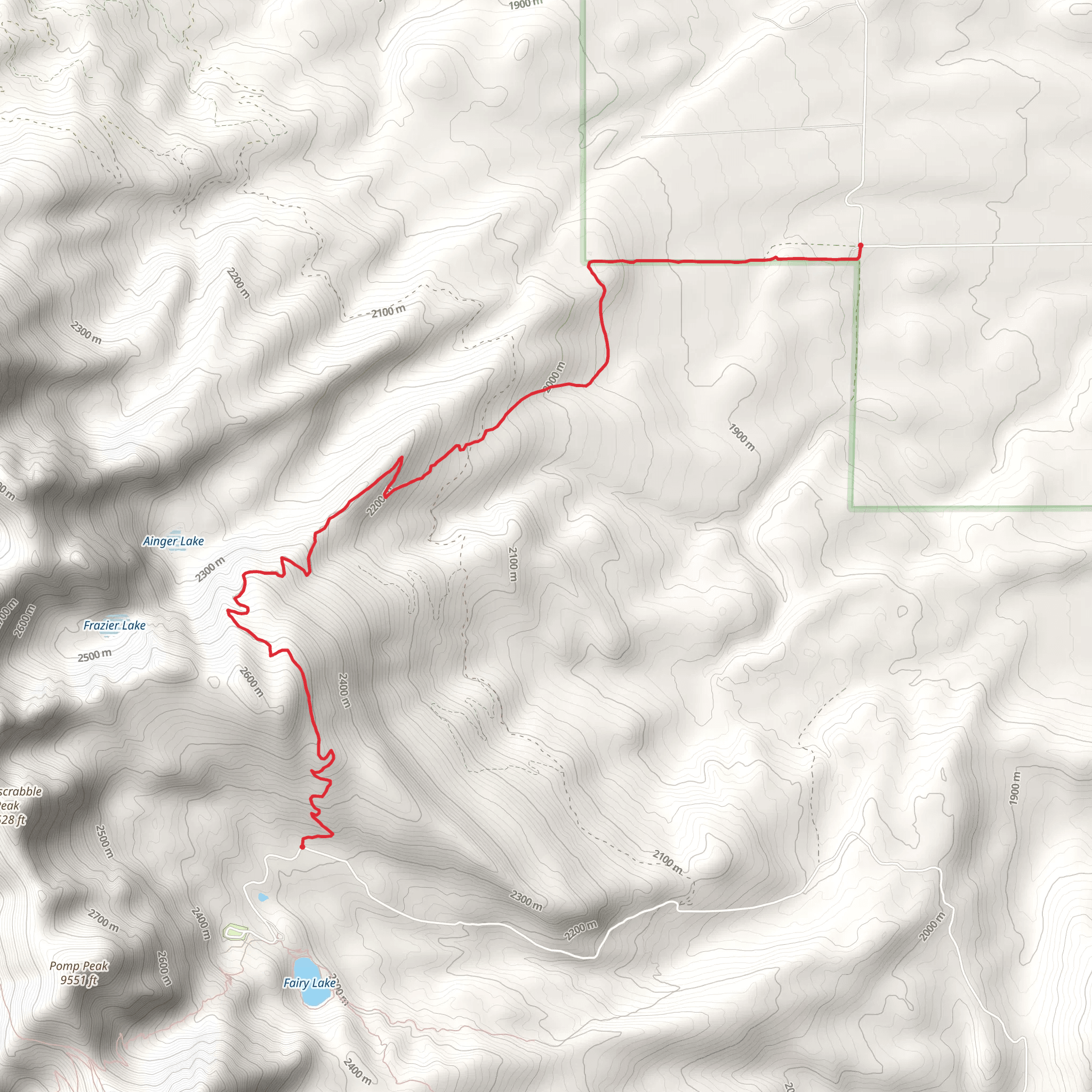 Shafthouse Hill Trail mobile static map