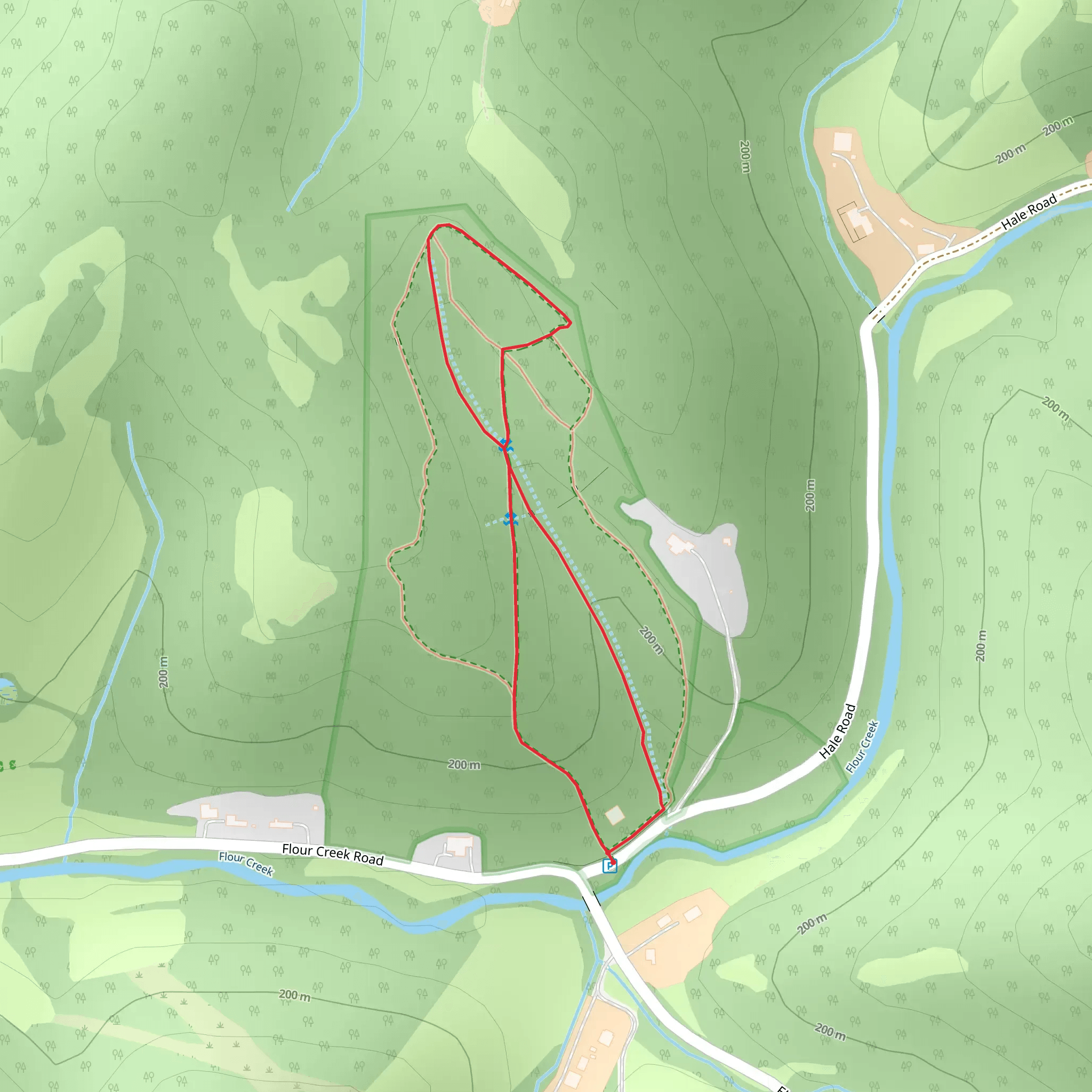 A and C Loop Trail mobile static map