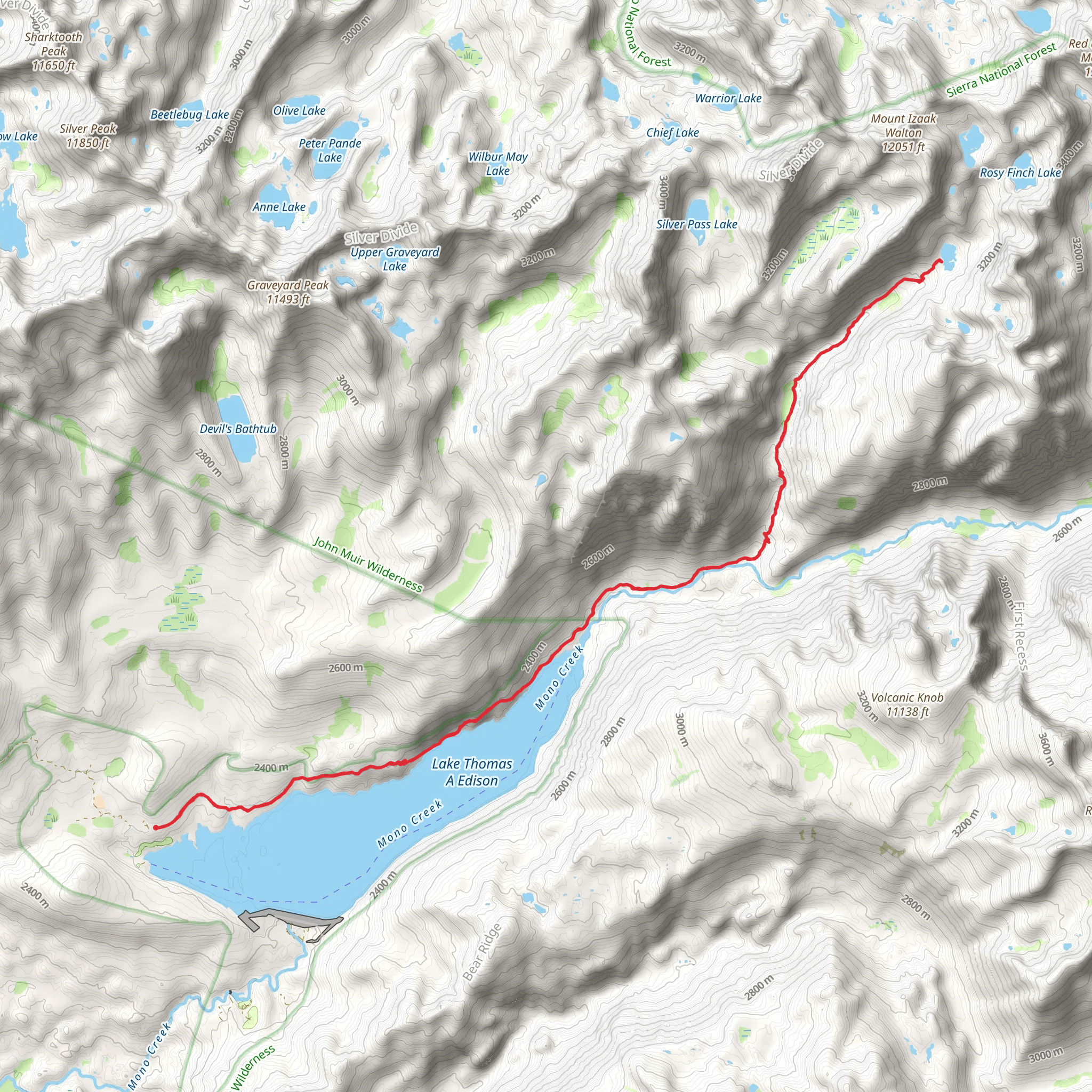 Mott Lake Trail mobile static map