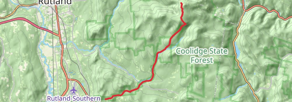 Appalachian Trail - Vermont stage 9 Map