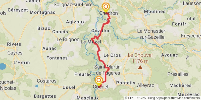 GR 3 - Vallee De La Loire stage 3 Map