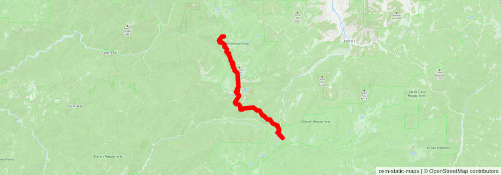 American Perimeter Trail - California Primary stage 11 Map