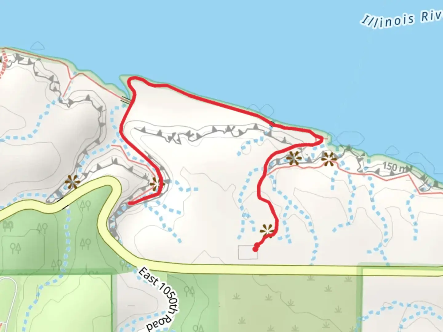 An image depicting the trail Parkman's Plain Trail and its surrounding area.