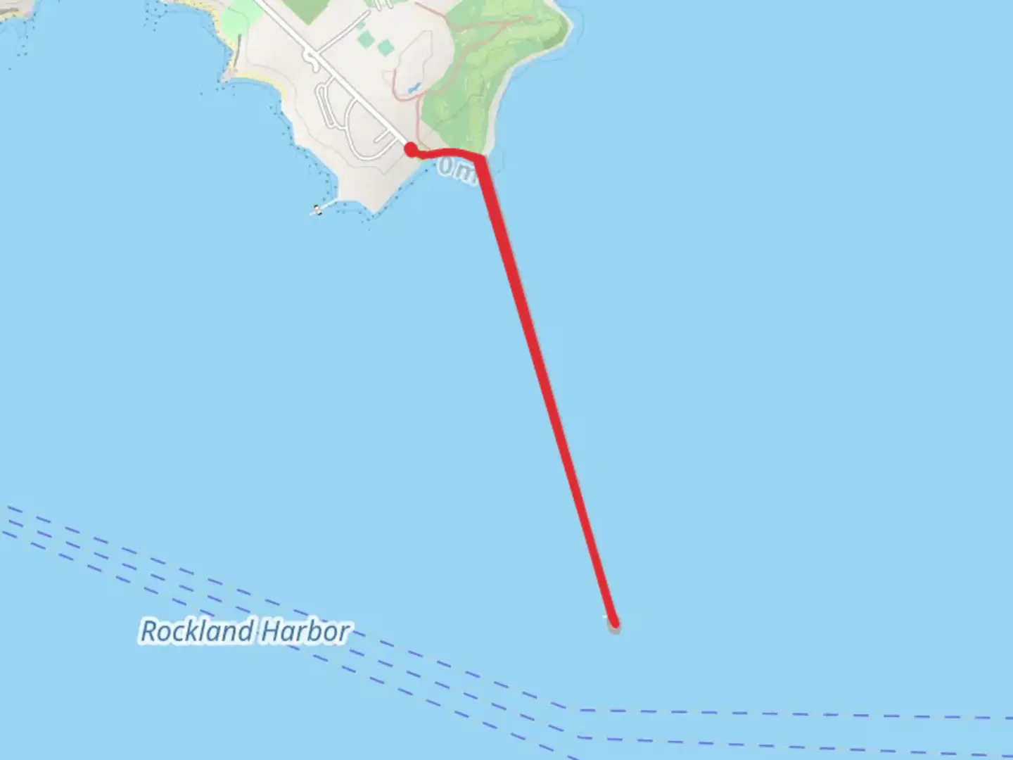 An image depicting the trail Breakwater - Dock and its surrounding area.