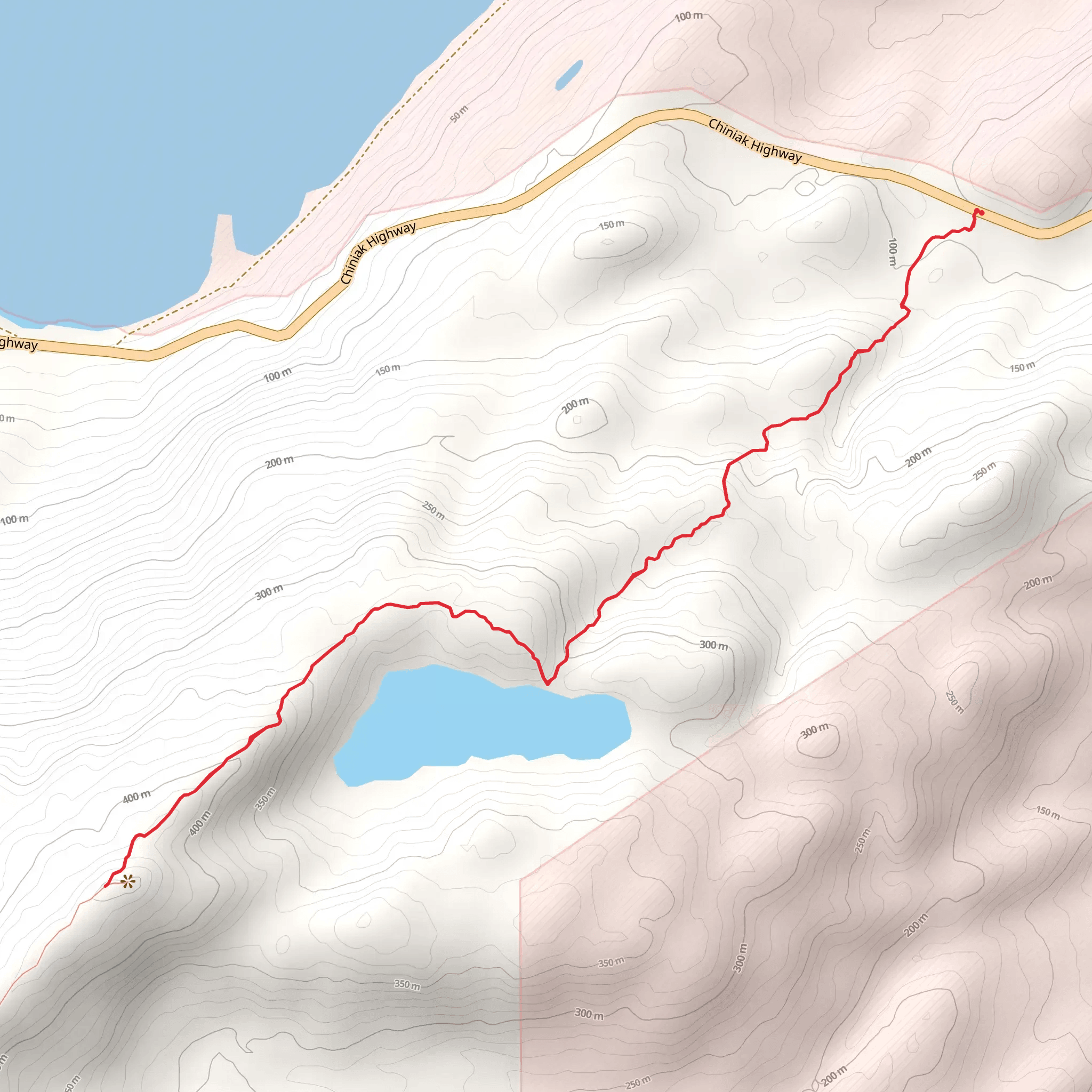 Heitman Mountain Trail Out and Back mobile static map