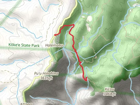 Canyon Trail via Halemanu Road