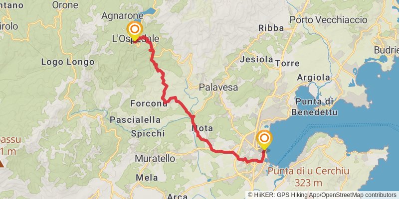 Mare a Mare Sud stage 6 Map