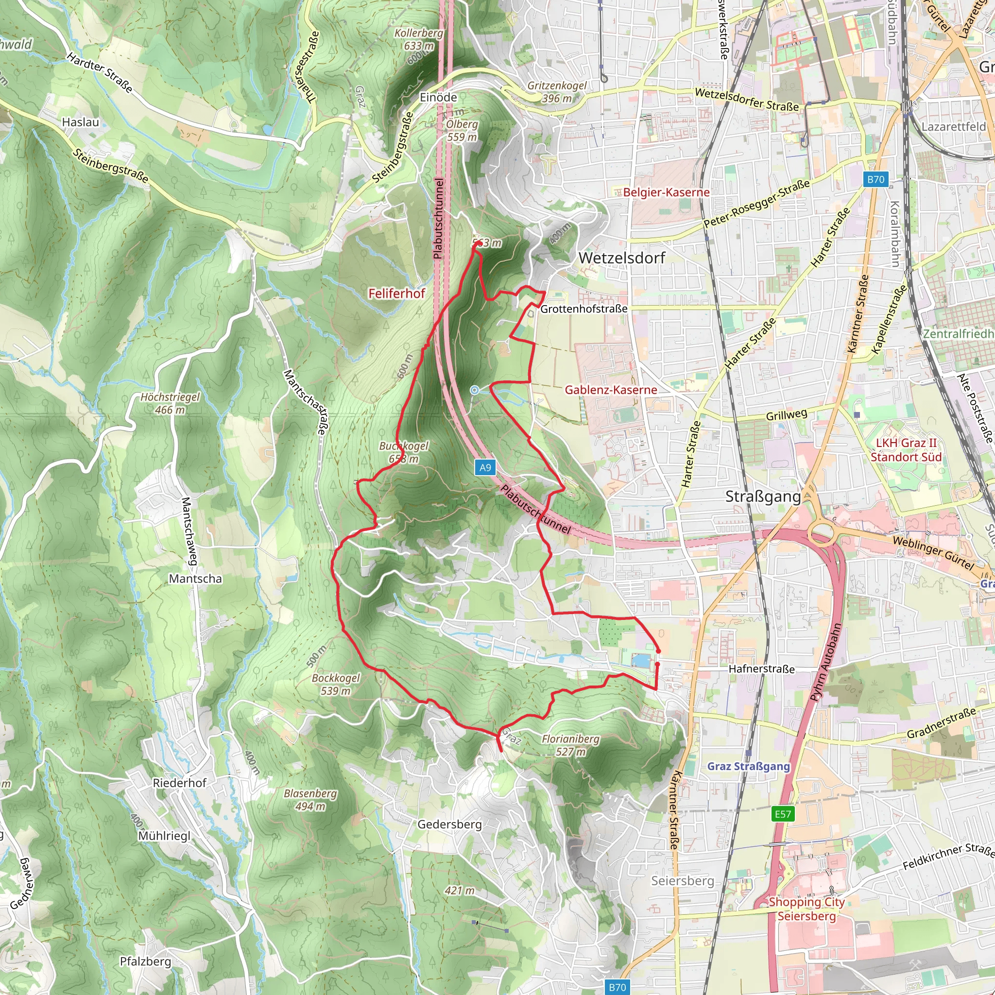 Buchkogel Loop mobile static map