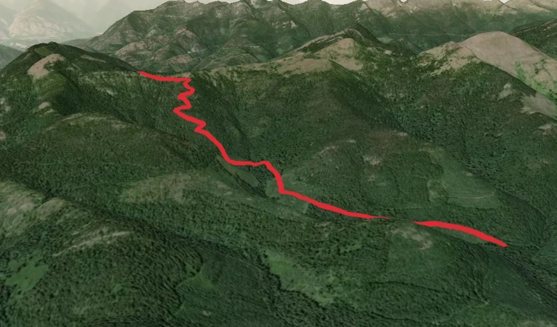 An image depicting the trail North Gold Creek Trail and its surrounding area.