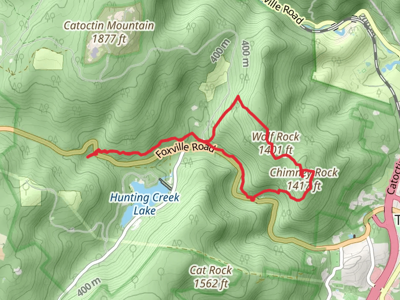 Chimney Rock and Blue Ridge Summit Loop Trail