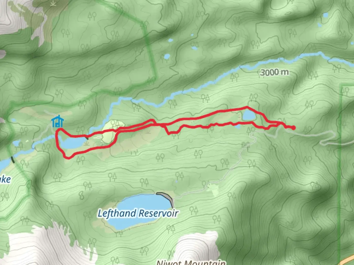 An image depicting the trail Brainard Lake - Red Rock Lake Loop and its surrounding area.