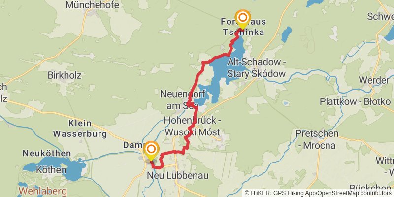 66-Seen-Wanderweg stage 14 Map