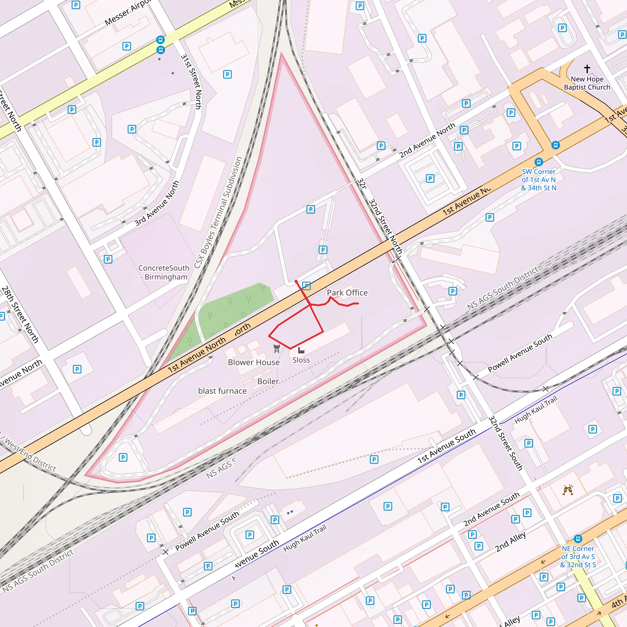 First Avenue North Loop mobile static map