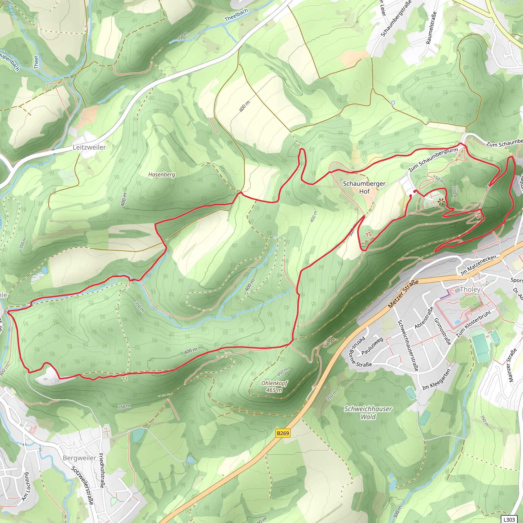 Schaumberg Tafel Loop mobile static map