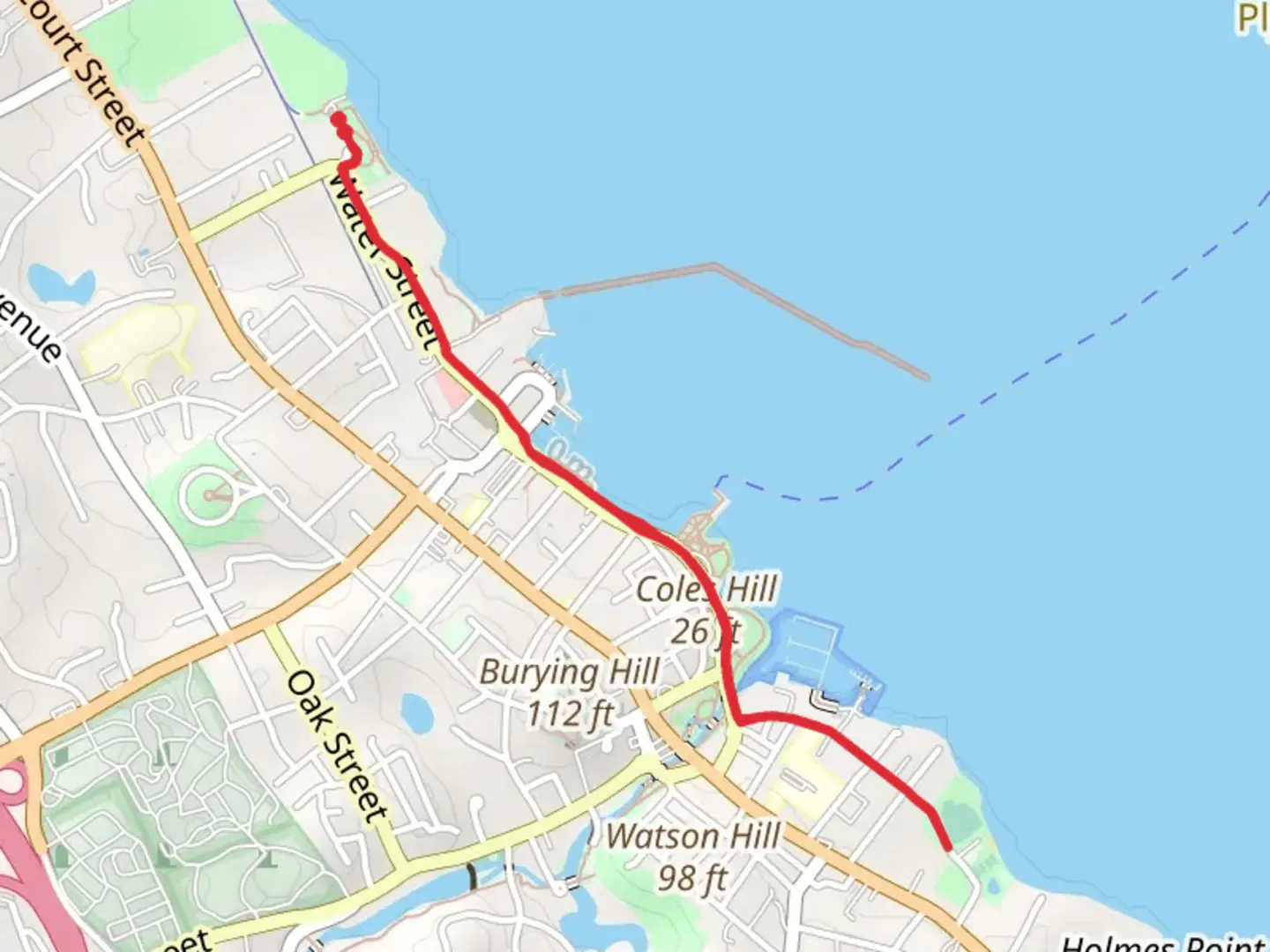 An image depicting the trail Coles Hill and Stephens Field and its surrounding area.