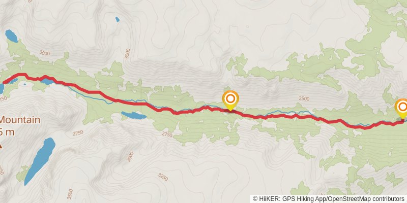 First Rock Lake and Keyser Brown Lake via Lake Fork Trail stage 2 Map