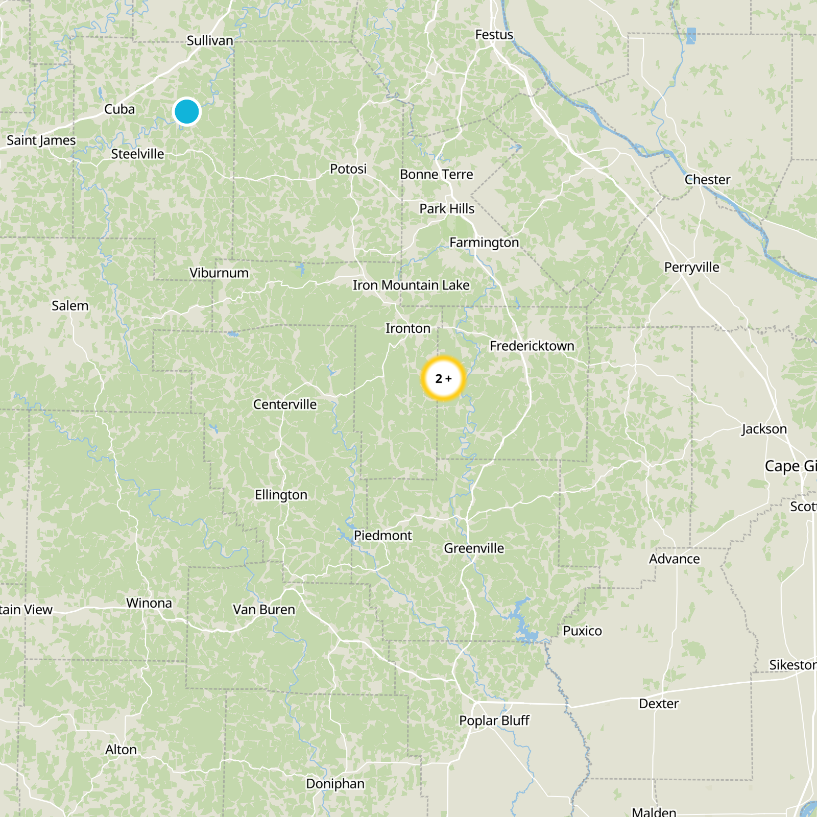 Iron County Static Map