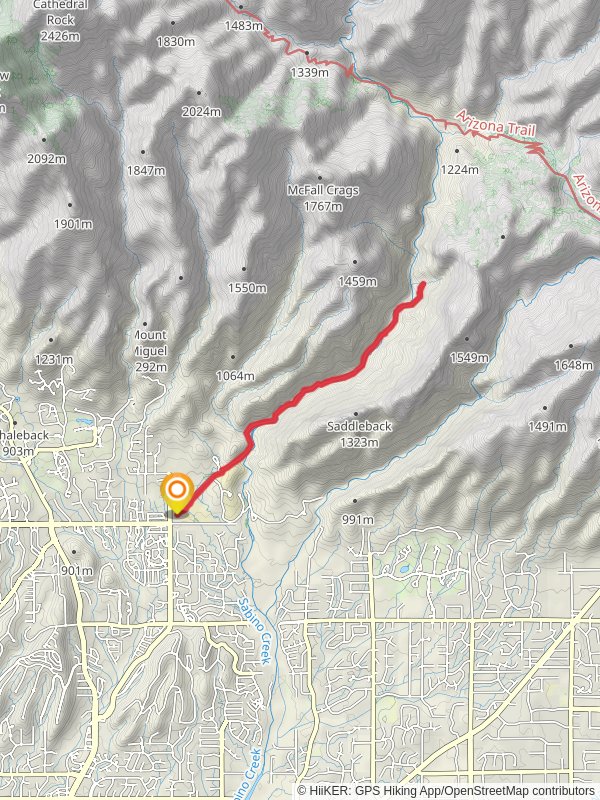 North Upper Sabino Canyon Road