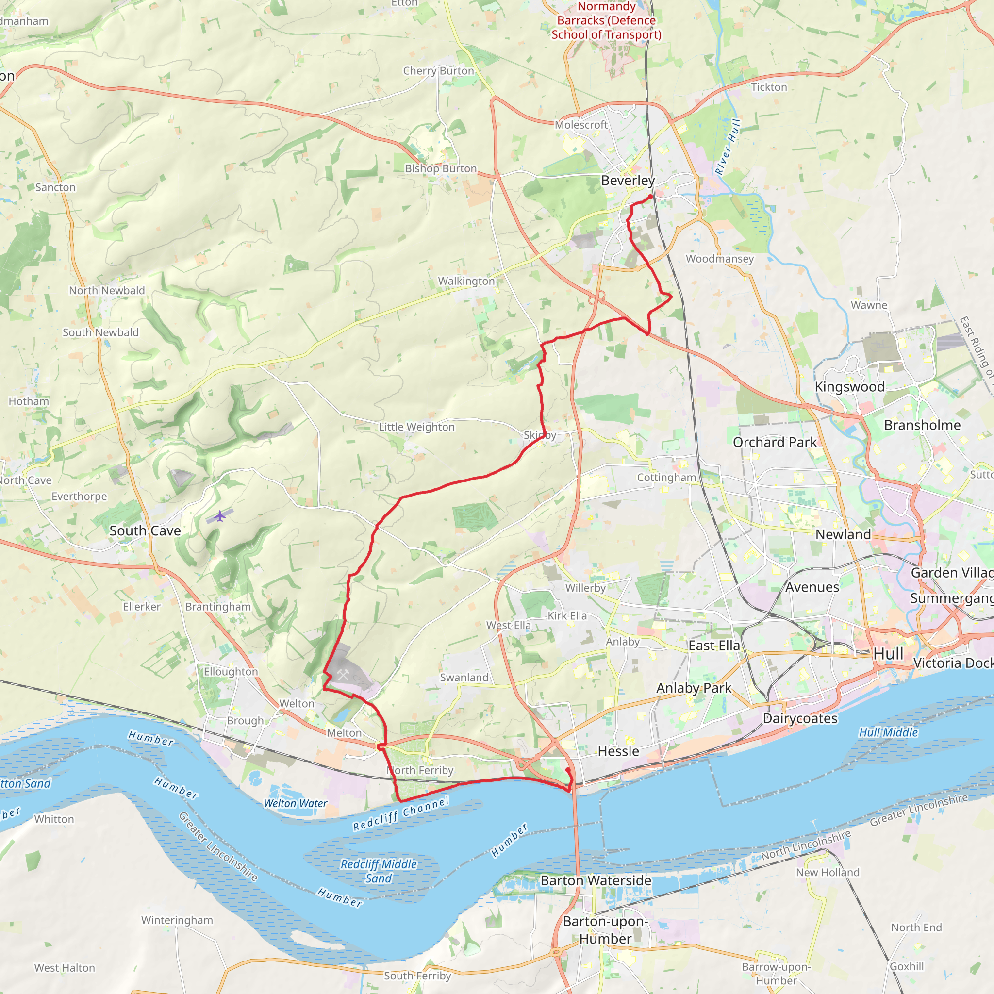 Beverley Twenty mobile static map