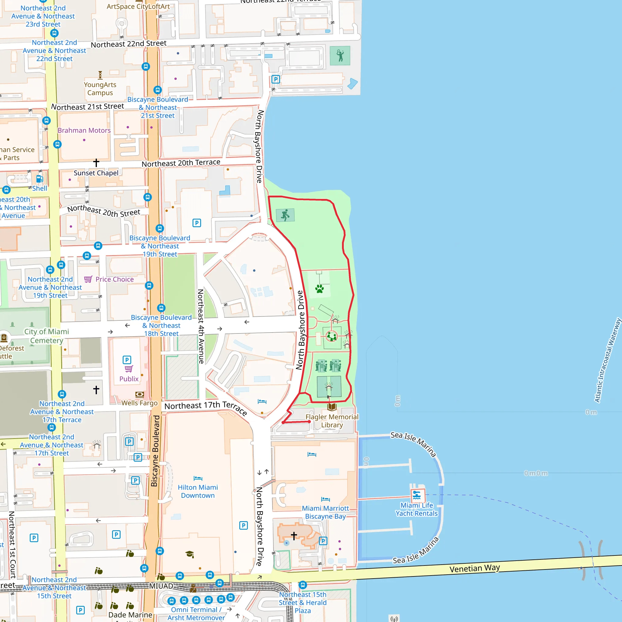 North Bayshore Drive Loop mobile static map