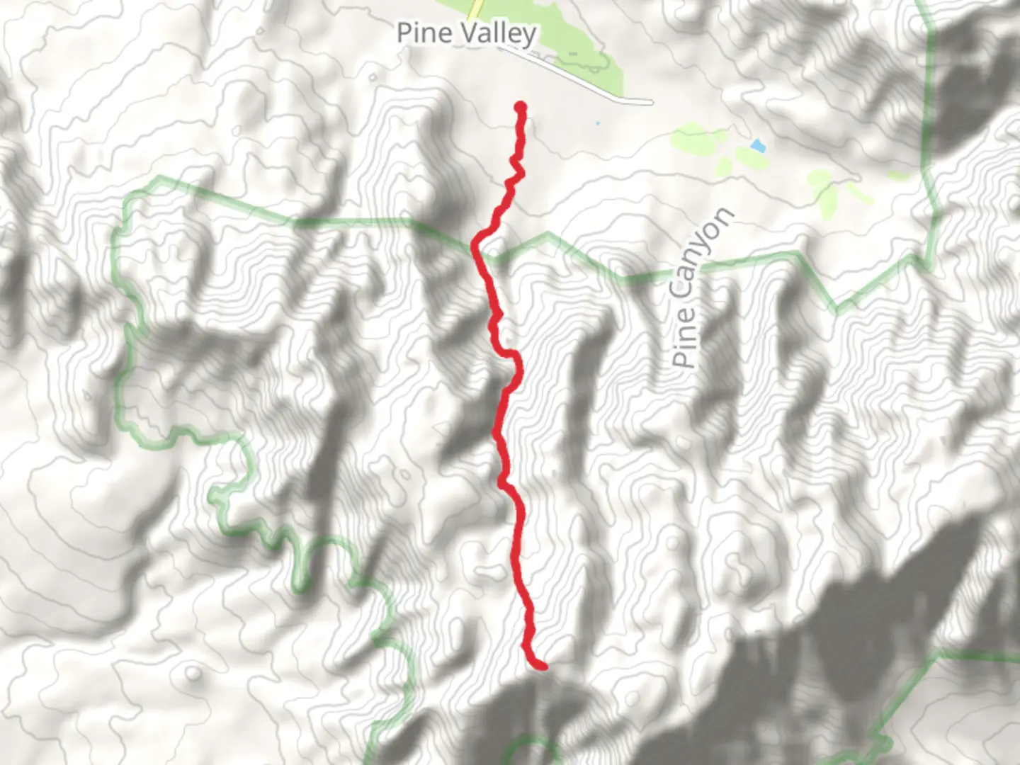 An image depicting the trail Burger Peak via Forsyth Trail and its surrounding area.