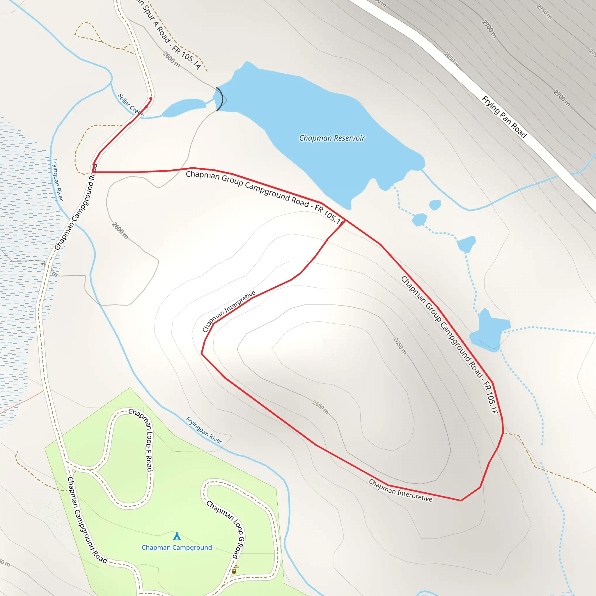 Chapman Interpretive Loop mobile static map