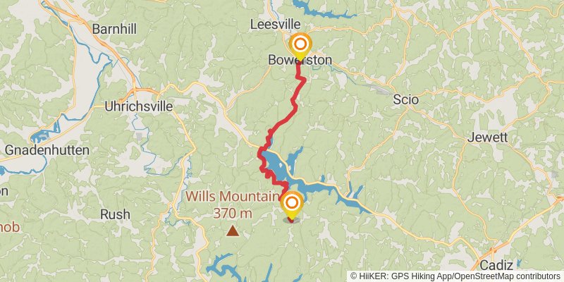 Buckeye Trail stage 92 Map