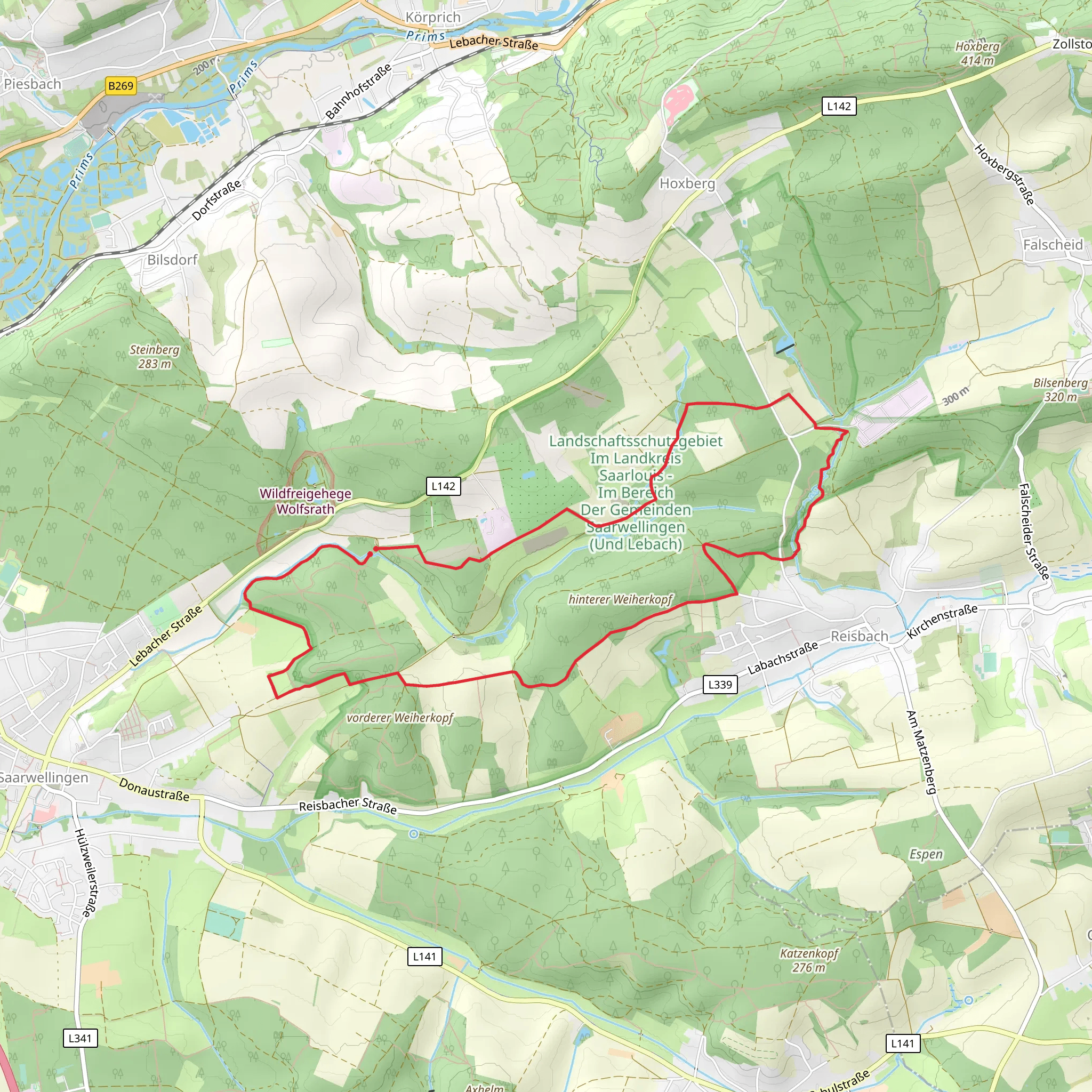 Mühlenbach-Schlucht Loop mobile static map
